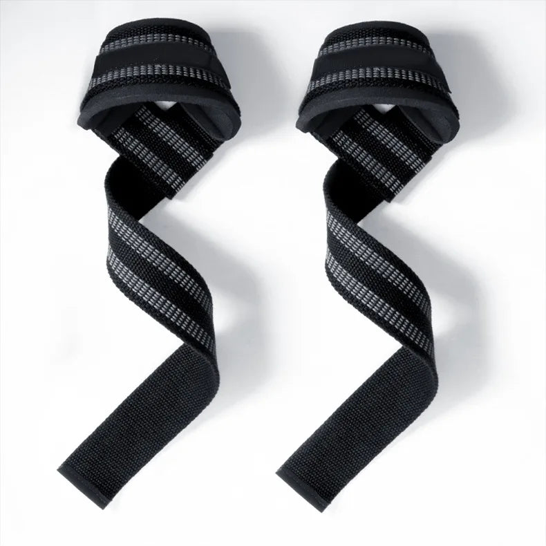 2 peças de alças de levantamento de peso para academia, luvas de fitness, faixas de pulso antiderrapantes, suporte para levantamento de peso, treinamento de levantamento de peso