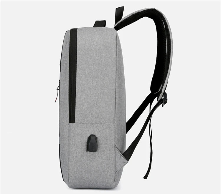 Mochilas escolares masculinas à prova d'água para laptop, mochilas escolares com entrada USB de 15,6 polegadas, mochilas de grande capacidade para homens