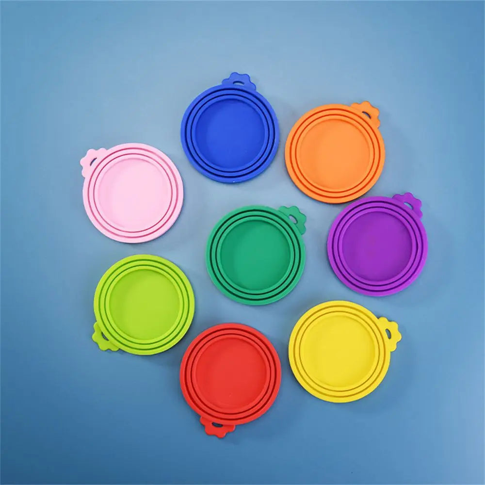 Pet Food Can Silicone Cover Dogs Cats Storage Tin Cap Lid Seal Food Tin Fresh-keeping Cover Pet Supplies pet shop