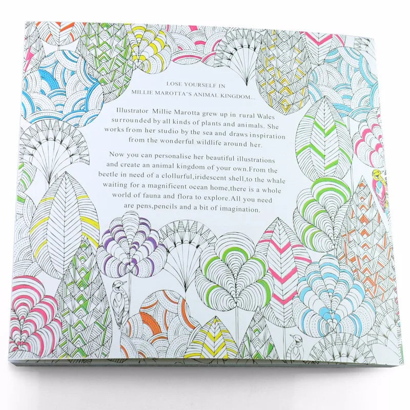 Livro de colorir de 24 páginas para crianças e adultos, alívio do estresse, matar o tempo, pintura faça você mesmo, livro de desenho, pintura, brinquedos educativos para crianças