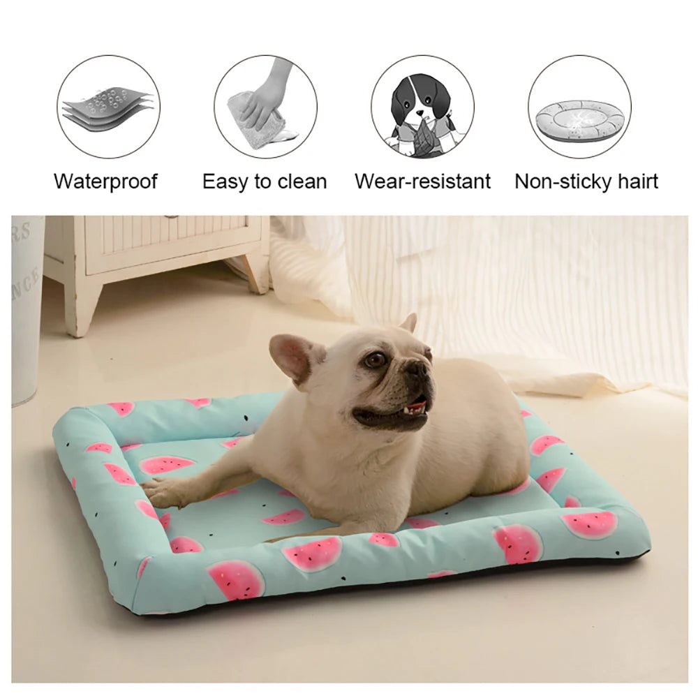 Cama aconchegante para cães e gatos, lavável, redonda/quadrada, almofada para carinho, tapete pequeno, médio e grande para filhotes e gatinhos