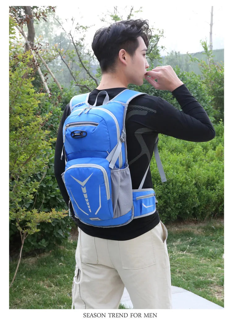 Mochila de hidratação para bicicleta 20L, masculina, à prova d'água, para ciclismo, esportes ao ar livre, viagens, caminhadas, trekking, MTB, mochila para bicicleta, bolsa d'água