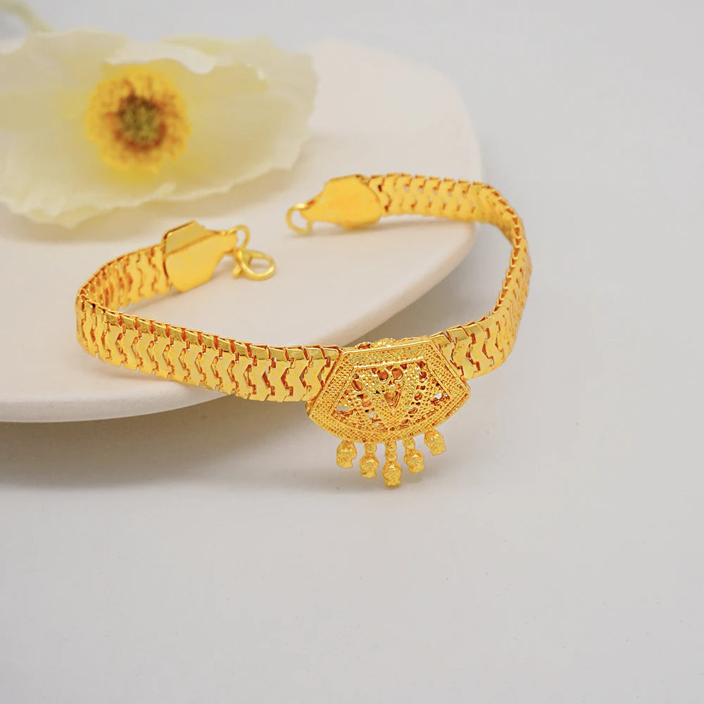 Conjuntos de joias finas 2023 para mulheres, presentes de casamento, colar, pulseira, brincos, anel, joias com contas africanas