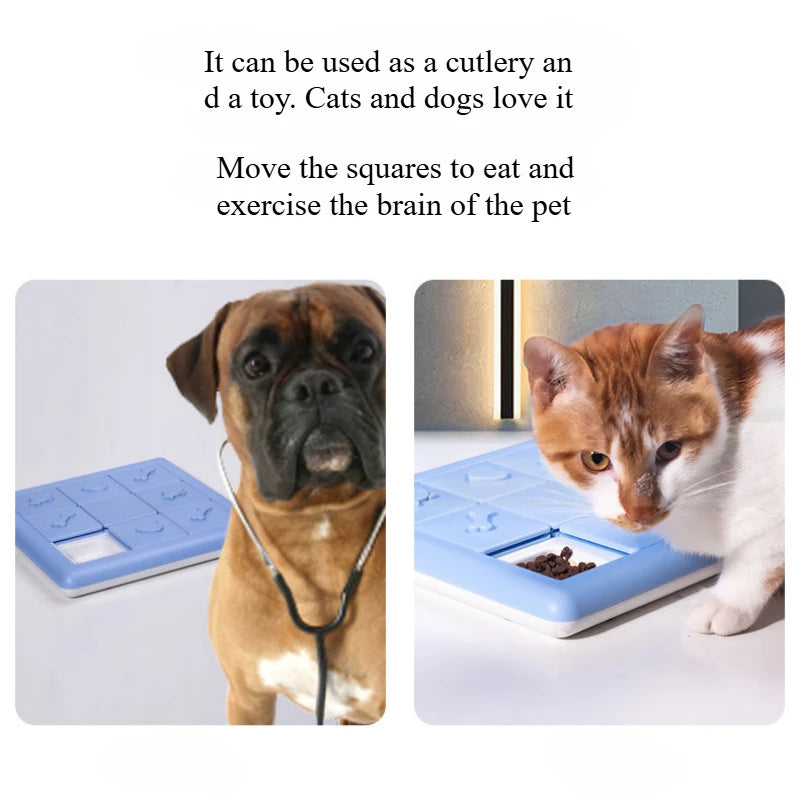 1pcs dog bowl pet slow food bowl self-healthy educational cat anti-choking feeder pet training foraging toys