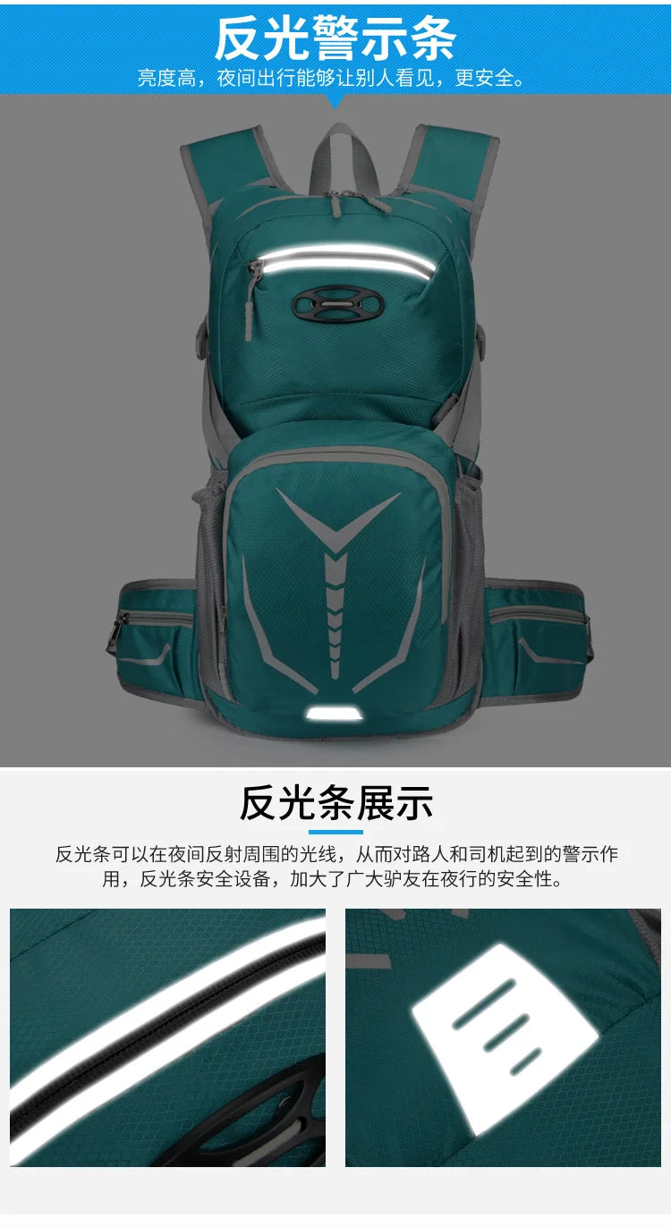Mochila de hidratação para bicicleta 20L, masculina, à prova d'água, para ciclismo, esportes ao ar livre, viagens, caminhadas, trekking, MTB, mochila para bicicleta, bolsa d'água