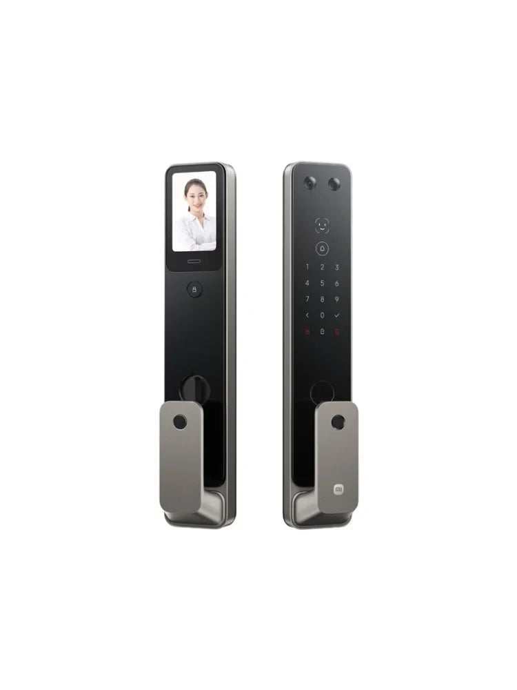 Fechadura inteligente automática Xiaomi G500 2025, reconhecimento facial 3D com impressão digital olho de gato, desbloqueio por senha Bluetooth, aplicativo Mi Home