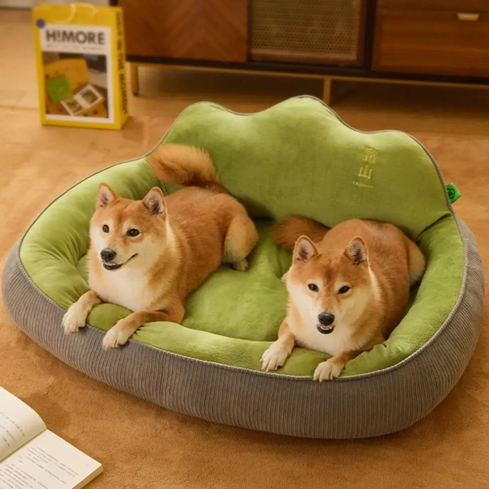 Washable Big Dog Sofa Bed Soft Neck Protection Pet Mattress Pillow Non-slip Design Four Seasons Pet Sleeping Nest