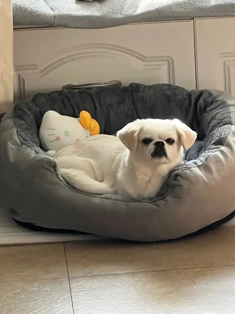Cama macia e quente para cães, cesta para animais de estimação, casa para gatos, sofá para cães de médio e grande porte, almofada para cama de cachorro, casa para animais de estimação, acessórios e suprimentos 2025novo