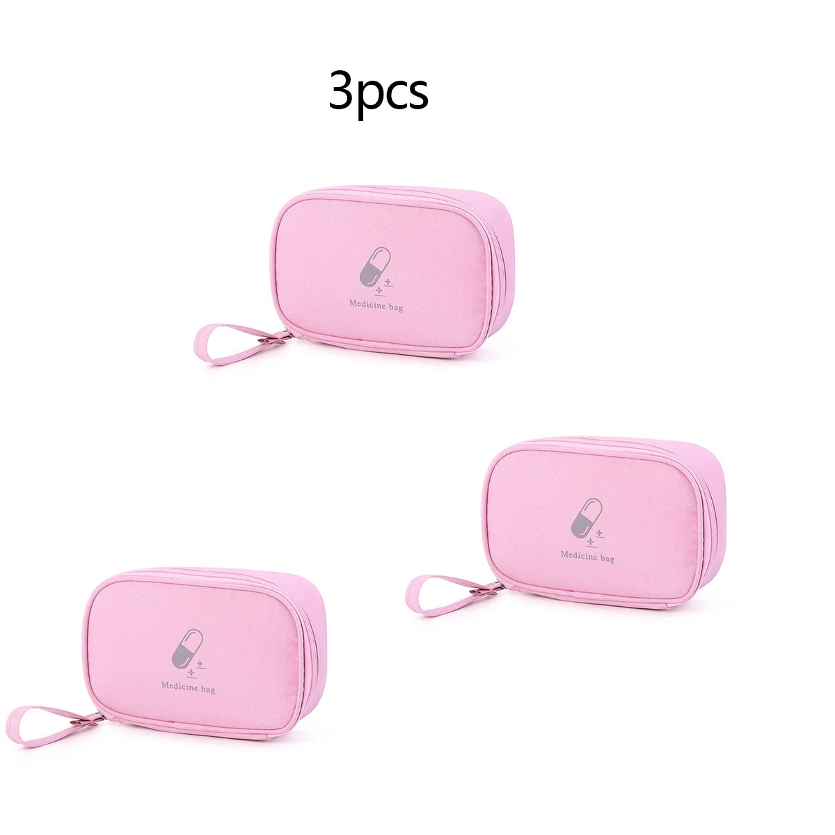 1 peça/3 peças/5 peças bolsa de remédios portátil kit de primeiros socorros kit de emergência médica organizador para viagem ao ar livre remédios domésticos pílulas