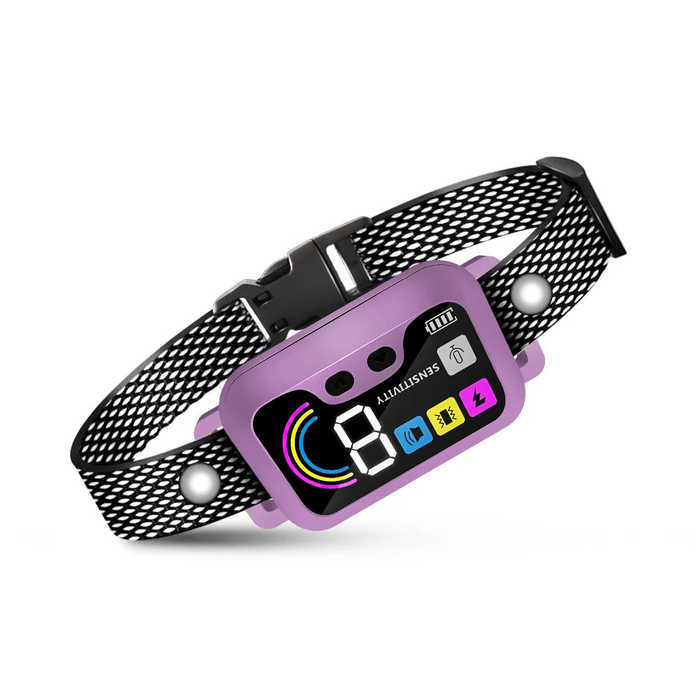 PUPOPAN Dog Training Collar for Large Dogs - Shock Collar with 3 Training Modes Waterproof Electric Shockers And Training Icons