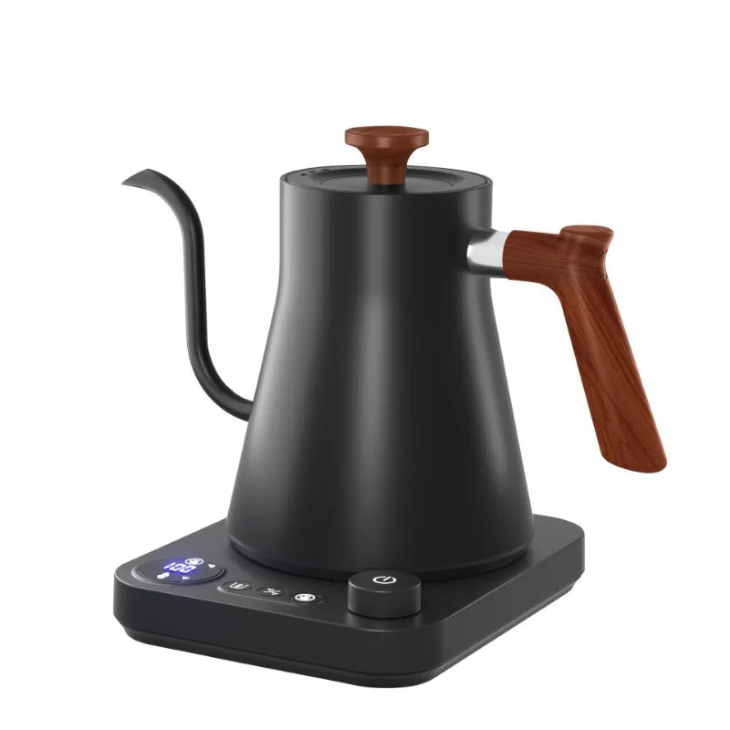 Chaleira elétrica de pescoço de ganso de 1200 W, chaleira para café, bule de chá com controle inteligente de temperatura constante, chaleira elétrica