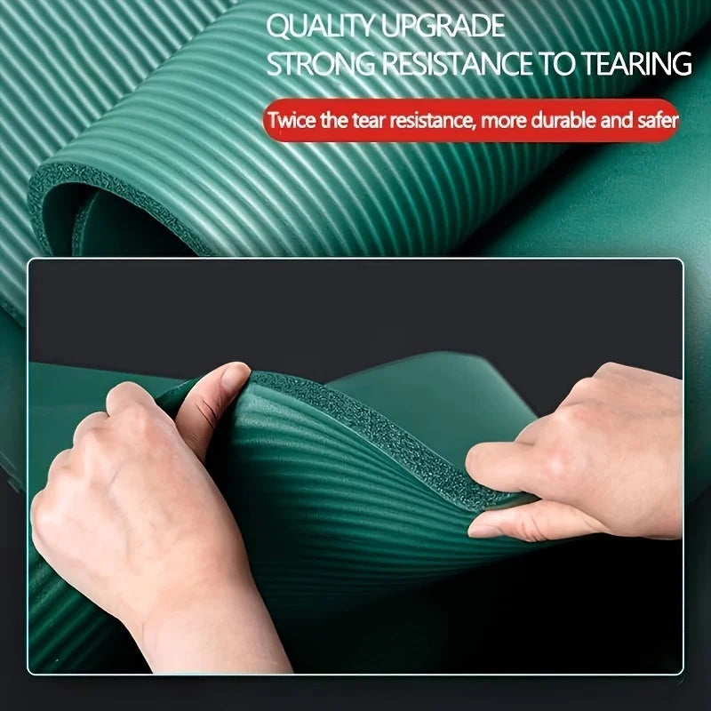 Tapete de ioga NBR de 15/20 mm de espessura, à prova de umidade, antiderrapante, durável, para acampamento, piquenique, 200x80 cm, para exercícios, academia e treino fitness