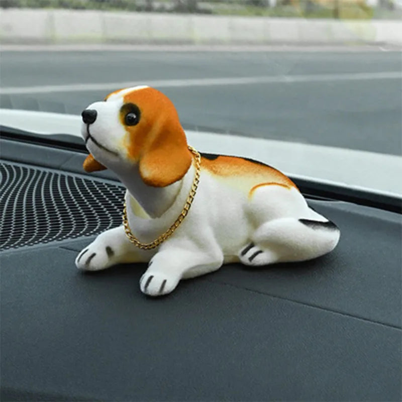 Car Ornaments Doll Husky Beagle St Bernard Shepherd Shake Head Dog Duck Decoration Auto Interior Accessories Cute Creative Gifts