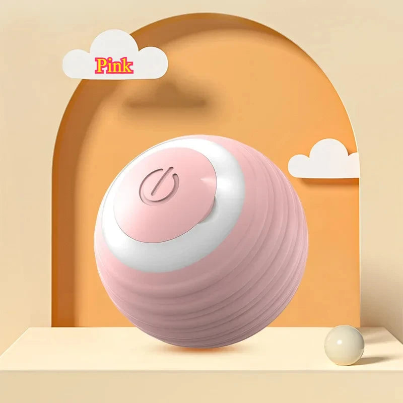 Novo brinquedo interativo para gatos, bola rolante automática, rabo falso, brinquedo elétrico inteligente recarregável para animais de estimação, treinamento para cães e gatos, imitação de rato