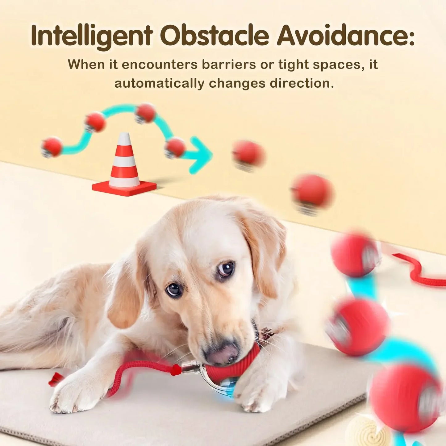 Bola de brinquedo interativa para gatos, bola rolante automática com cauda, brinquedo interativo inteligente recarregável para animais de estimação, rato inteligente para gatos
