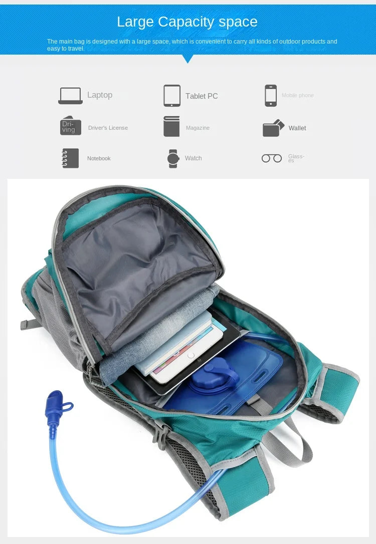 Mochila de hidratação para bicicleta 20L, masculina, à prova d'água, para ciclismo, esportes ao ar livre, viagens, caminhadas, trekking, MTB, mochila para bicicleta, bolsa d'água