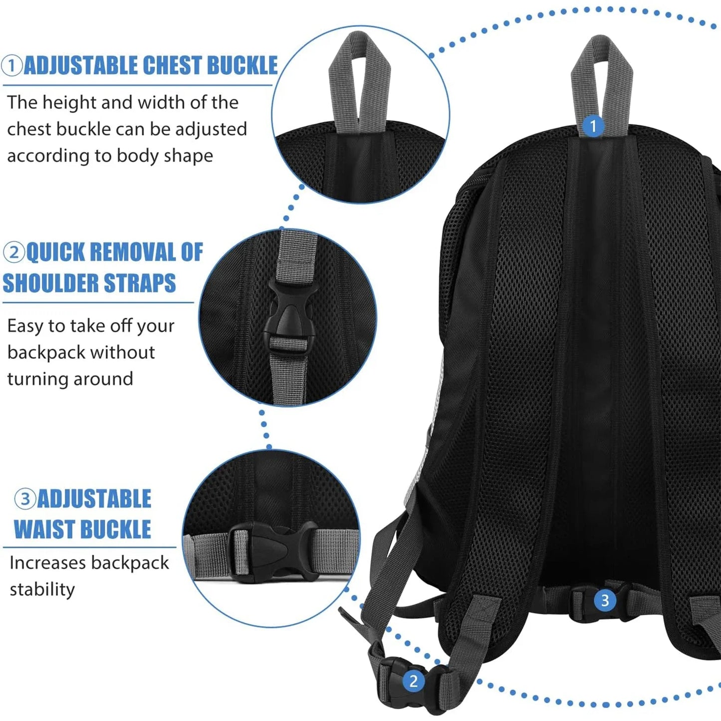 Mochilas para transporte de cães, mochilas confortáveis para cães, bolsas para transporte de filhotes de estimação para ciclismo, caminhadas, camping, bolsa para transporte de cães
