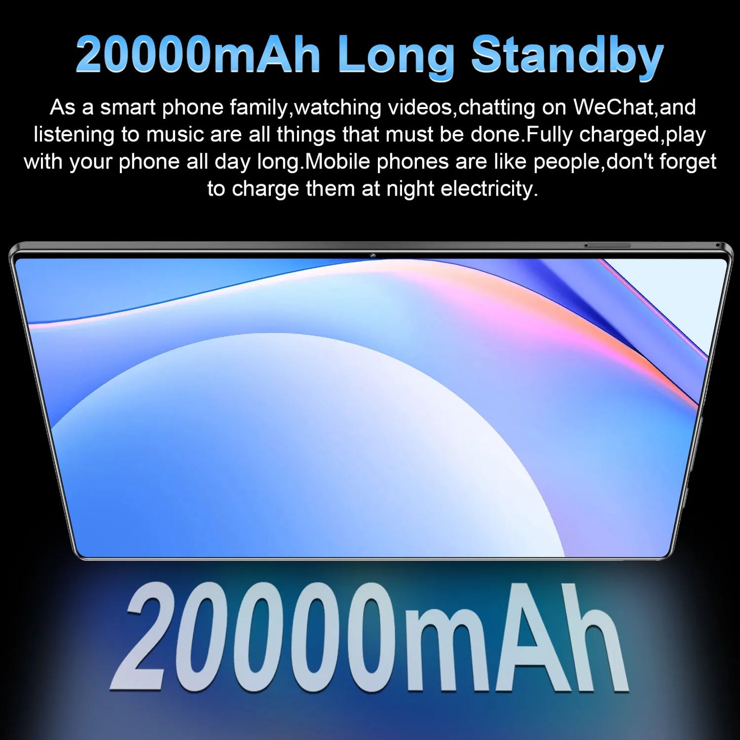 Tablet Android 2025, 20000mAh, 10,36 polegadas, versão global, 22 GB + 2 TB, nova rede, 14 núcleos, Android 13.0, Wi-Fi