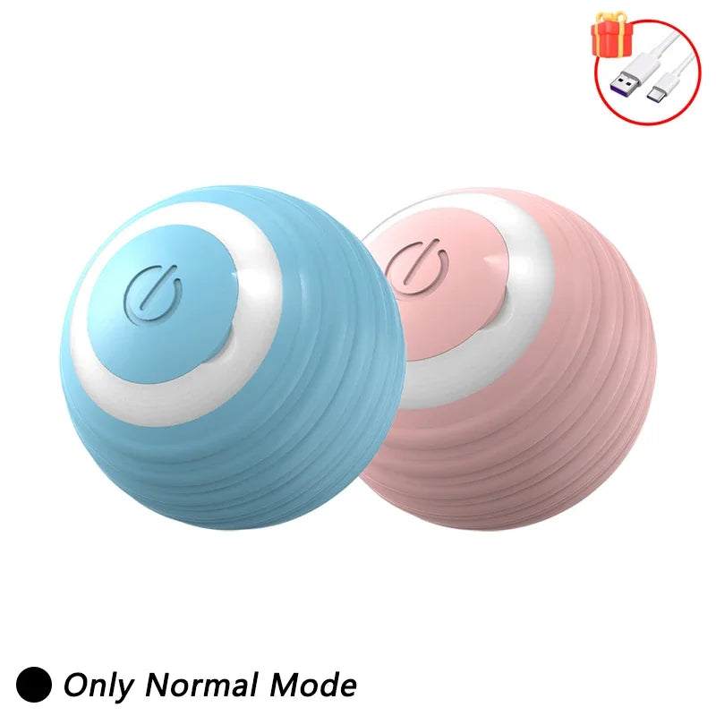 Bola automática para provocar gatos com movimento automático e cauda falsa, brinquedo interativo com sensor inteligente recarregável para gatos em ambientes internos