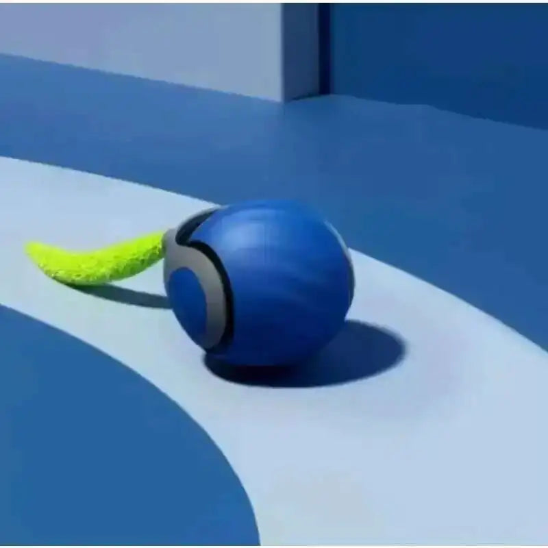 Bola de brinquedo interativa inteligente para gatos, bola rolante automática com cauda falsa, brinquedo elétrico recarregável por USB para animais de estimação, para provocação e treinamento