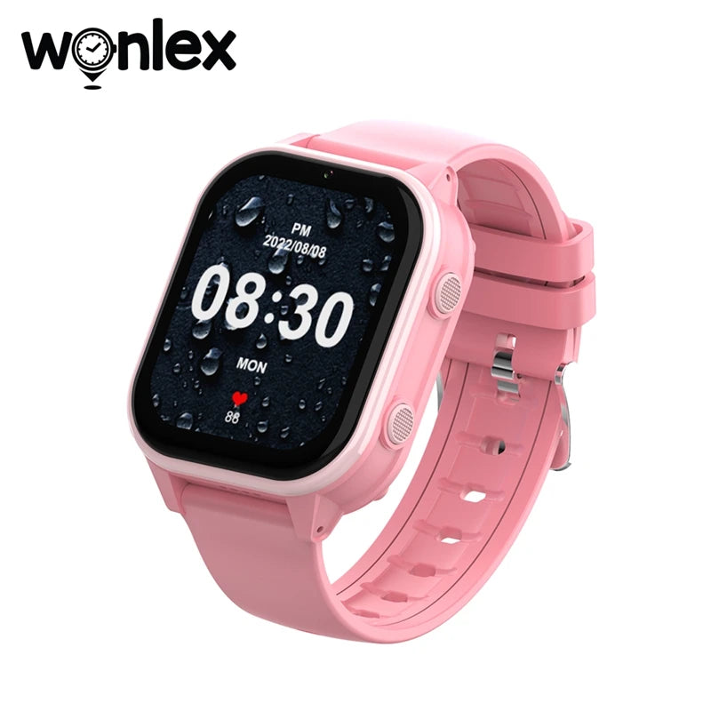 Relógio inteligente infantil Wonlex 4G SOS GPS WiFi Relógio de pulso Whatsapp KT19Pro Android 8.1 com câmera de chamada de vídeo Monitor Smartwatch infantil