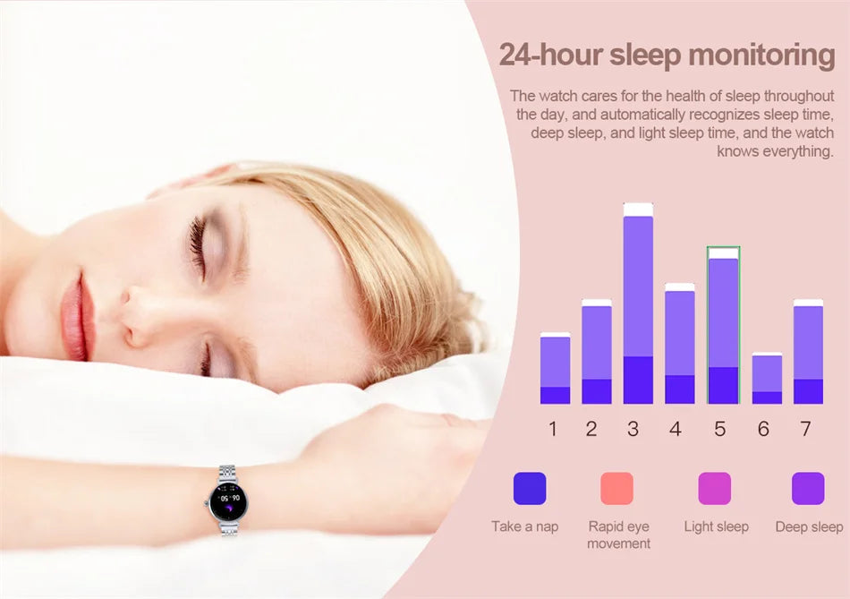 Relógio inteligente feminino moderno com tela AMOLED de 1,04 polegadas, tela sempre exibida, chamada Bluetooth, corpo de metal, tela pequena