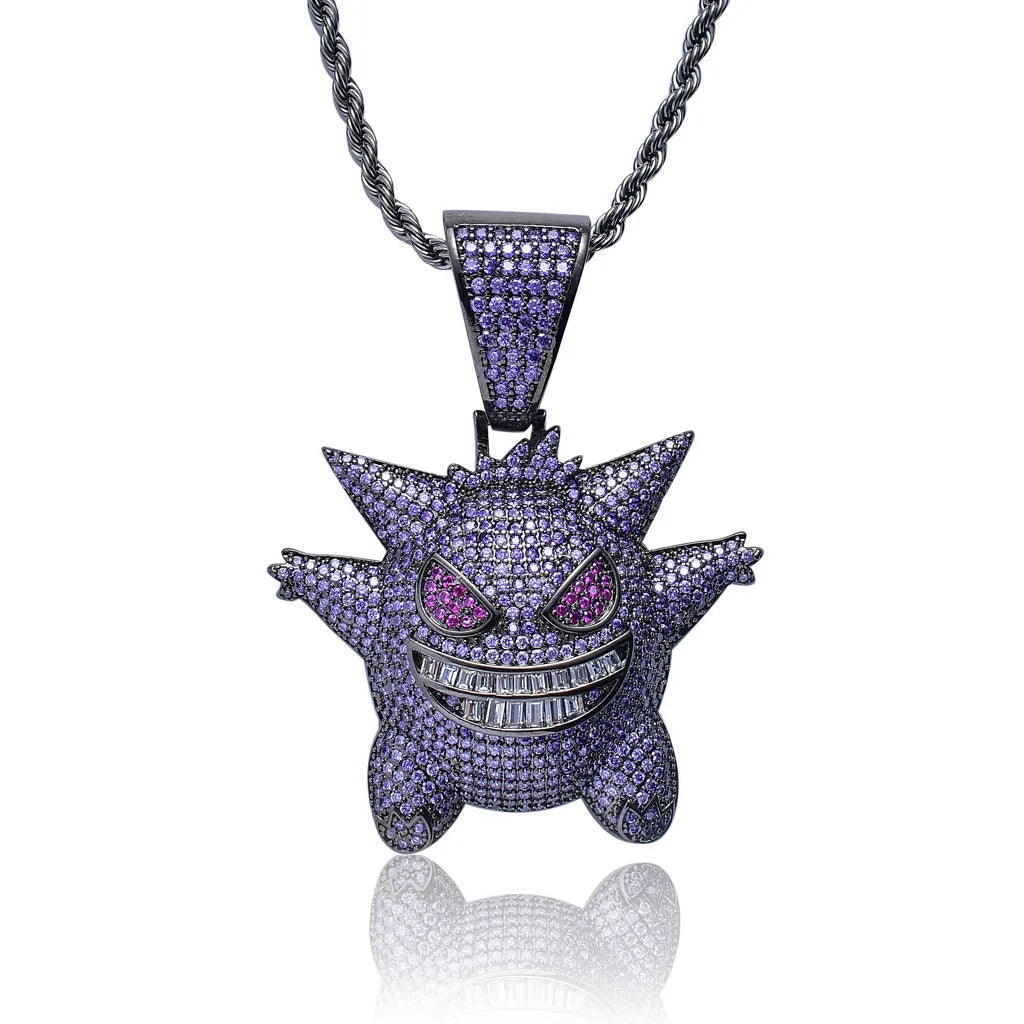 Pingente de alfabeto XO com zircônia incrustada em metal, tendência, personalidade, masculino, feminino, glamour de rua, moda hip hop, colar, joias, presentes