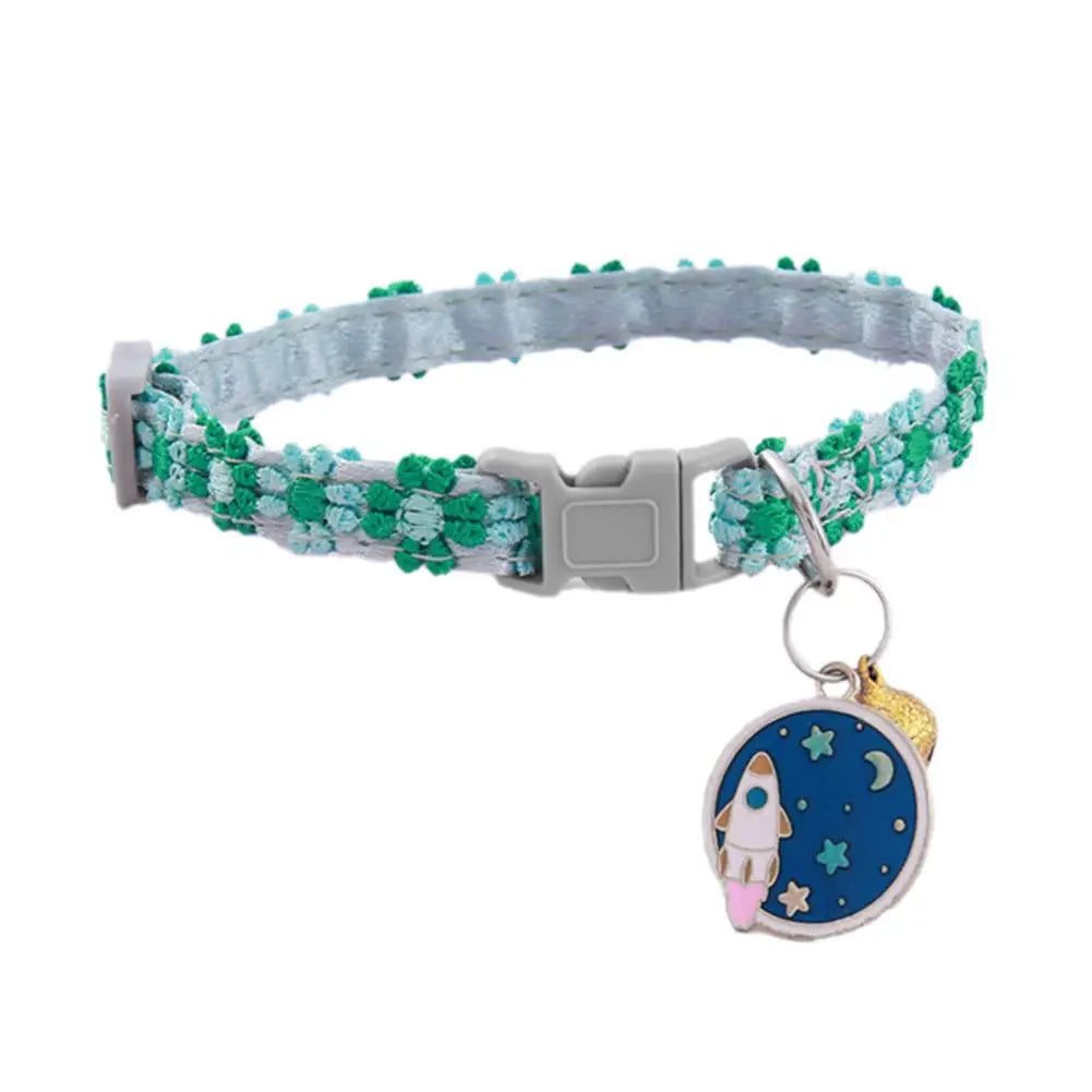 Pet Collar Adjustable Colorful Lace Flower Cat Collar Puppy Accessory Necklace Pet Collar Kitten Cute Dog Bell Cat Product