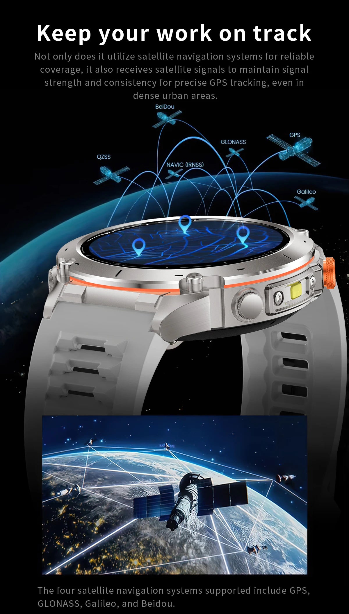 Novo relógio inteligente Xiaomi IOS Ultra GPS 2025, à prova d'água, 10ATM, com bússola GNSS de banda dupla integrada, esportivo militar, masculino, pulseira de natação