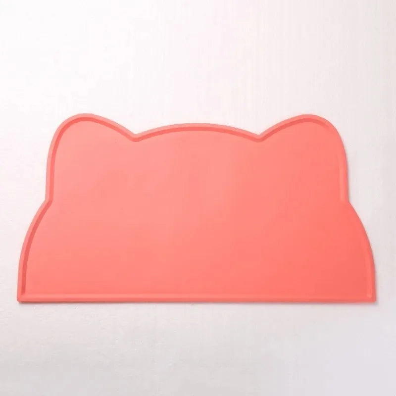 Pet Silicone Food Mat Waterproof, Anti-slip, Dirty, Washable and Easy to Clean, Universal Tableware Mat for Cats and Dogs.