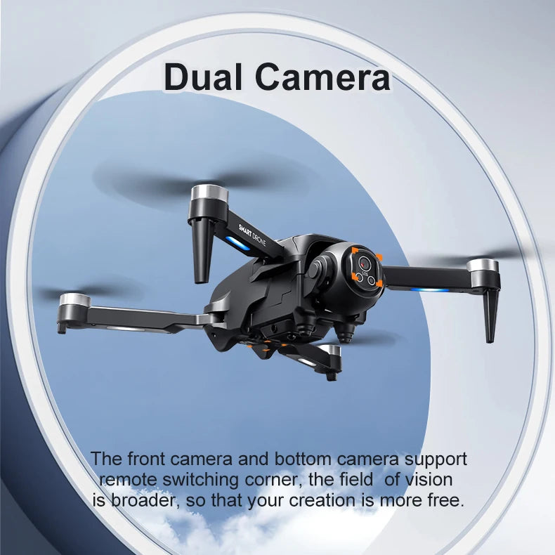 2025 Novo D18 Drone 8K Fotografia Aérea HD com Câmera Dupla Inteligente Prevenção de Obstáculos Sem Escovas Dobrável Quadricóptero Brinquedos