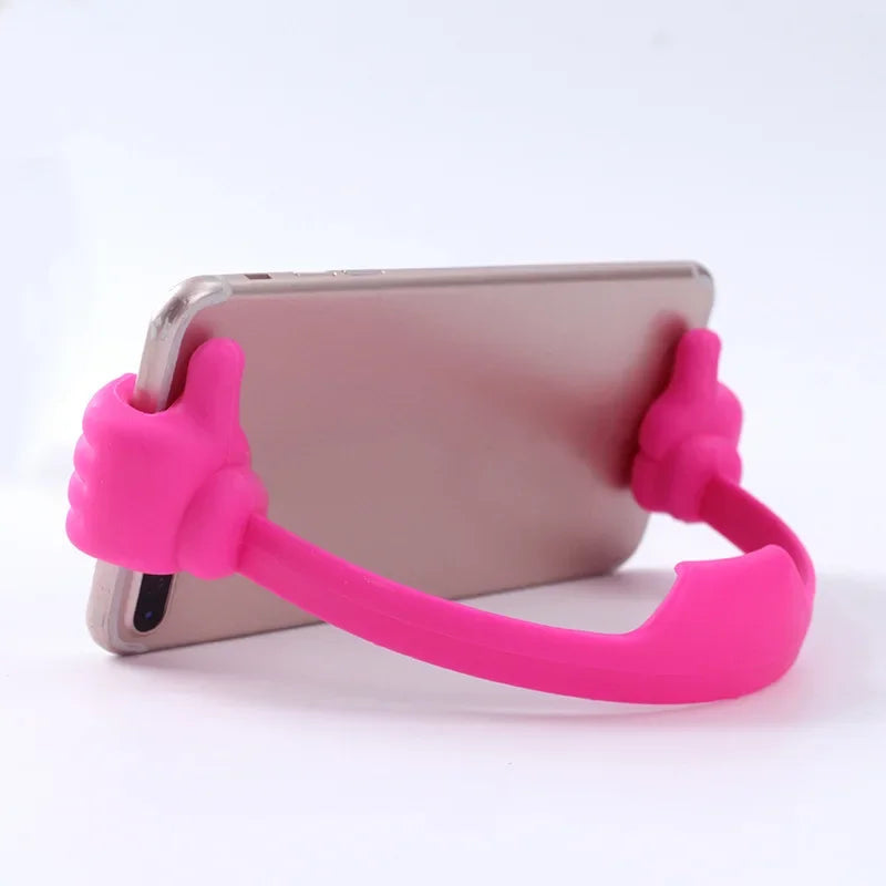 Suporte para celular com polegar para cima -