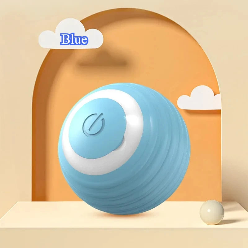 Novo brinquedo interativo para gatos, bola rolante automática, rabo falso, brinquedo elétrico inteligente recarregável para animais de estimação, treinamento para cães e gatos, imitação de rato