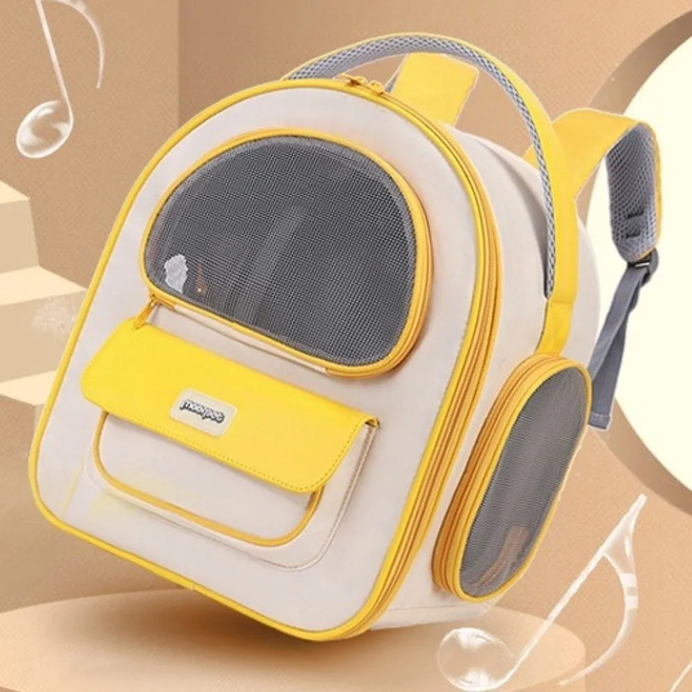 Wear-resistant Breathable Cat Bag Adjustable with Handle Portable Pet Bag Foldable Detachable Support Plate Pet Transport Bag