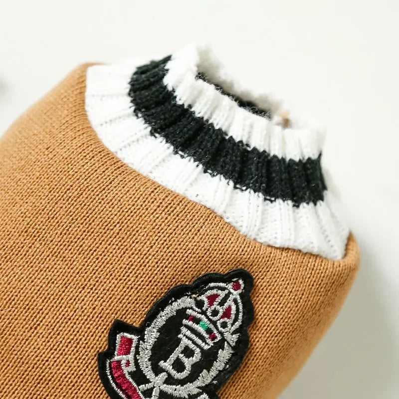 Warm Dog Sweater Winter Clothing Turtleneck Knitted Pet Cat Puppy Clothes Costume for Small Dogs Chihuahua Outfit Sweaters Vest