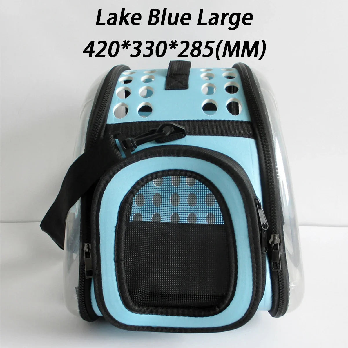 Bolsa de ombro para animais de estimação, bolsa de transporte para gatos, bolsa respirável para viagem ao ar livre, cápsula transparente para filhotes e gatinhos, bolsa de ombro portátil