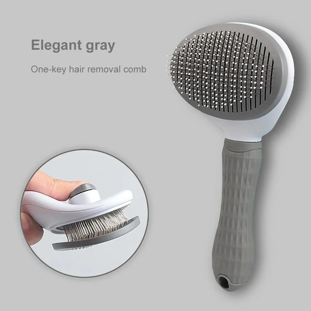 Escova removedora de pelos de cachorro, escova para limpeza e cuidados com pelos de cachorro e gato, pente para cães de pelo longo, remove pelos de animais de estimação, escova de banho e limpeza, suprimentos para cães