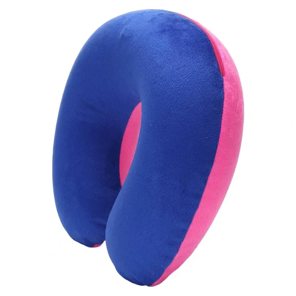 Travesseiro de pescoço em forma de U, travesseiro inflável para alívio da fadiga, travesseiro de viagem, encosto de cabeça para voo, almofada em forma de U para avião