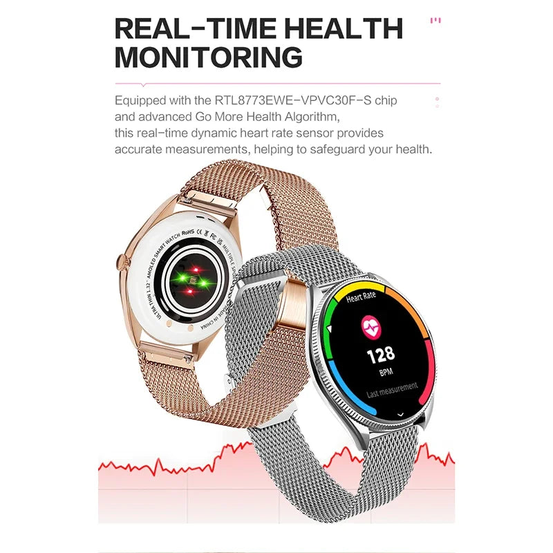 Relógio inteligente VALDUS VL60 Pro 2025, novo, feminino e masculino, tela AMOLED, com Bluetooth, para chamadas, IP68, à prova d'água, fitness e esportes, presente