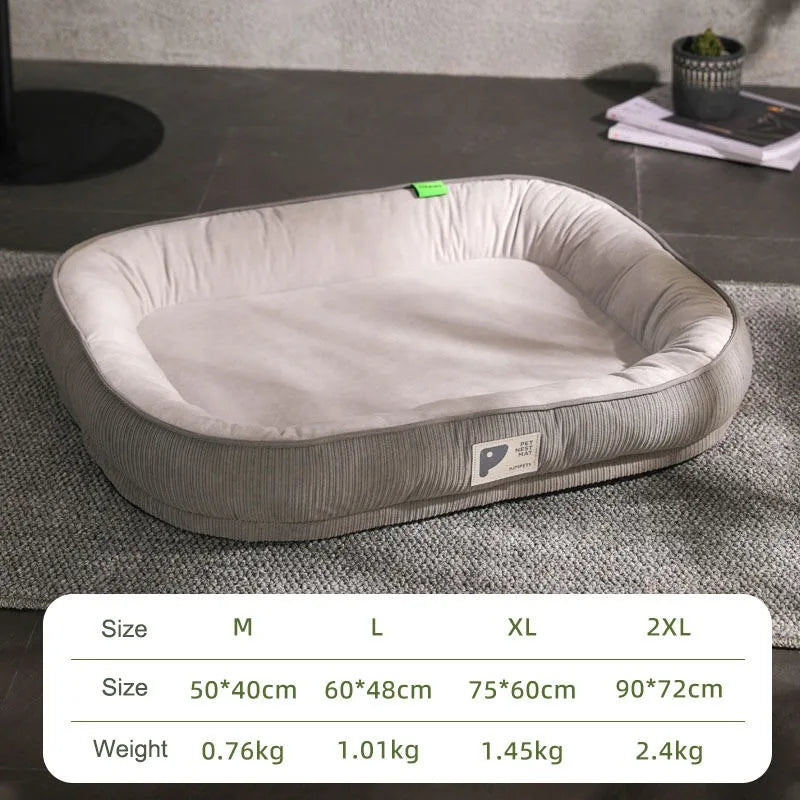 Pet Dog Bed Sofa Cat Warm Soft and Comfortable Sleeping Bed with Non-slip Design Portable Detachable Washable Pet Dog Bed Sofa