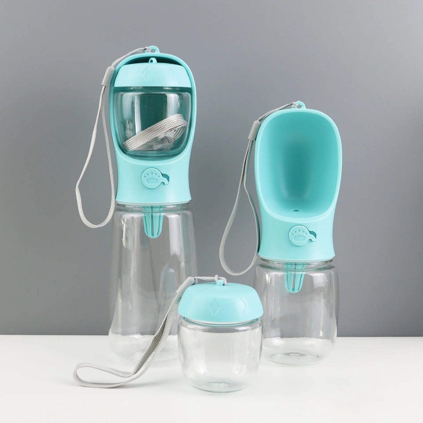 Food Grade Material Pet Water Bottle Food Storager Container Portable Pet Travel Feeder Bowl for Dog Cat Pet Supplies