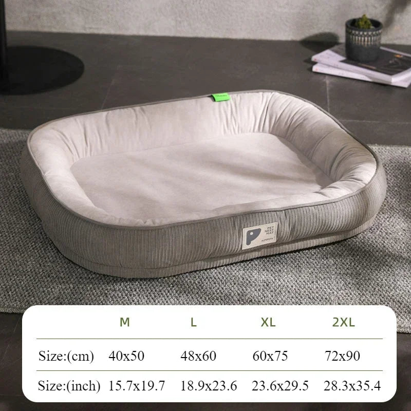 1PC Winter Warm Dog Bed Soft Memory Foam Pet Sleeping Mat for Small Medium Dogs Cats Removable Non-slip Dog Kennel Pet Supplies