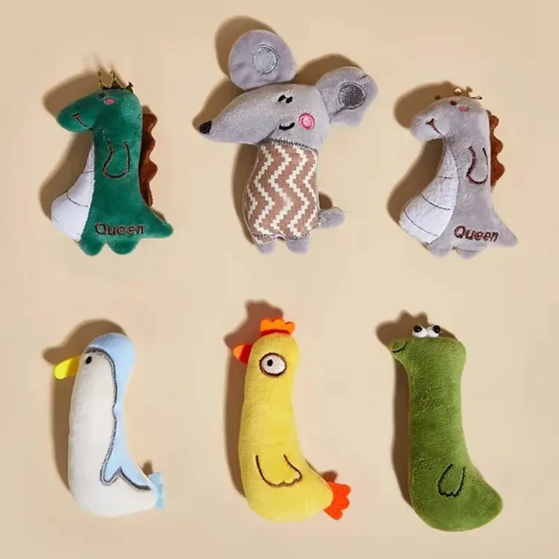 Brinquedos para morder animais de estimação Brinquedos para animais de estimação Cães Brinquedos de pelúcia Suprimentos para animais de estimação Gatos Resistente à mastigação Desenho animado Parceiro Interativo Engraçado para fofo