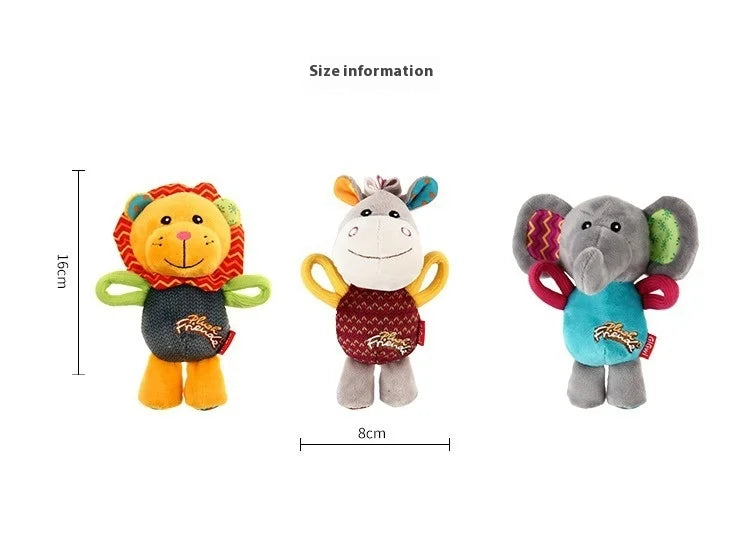 Brinquedo de pelúcia para cachorro GiGwi, série Honour, boneco com chamada de voz, alivia o tédio, cachorro de pequeno e médio porte, brinquedo com som para presente