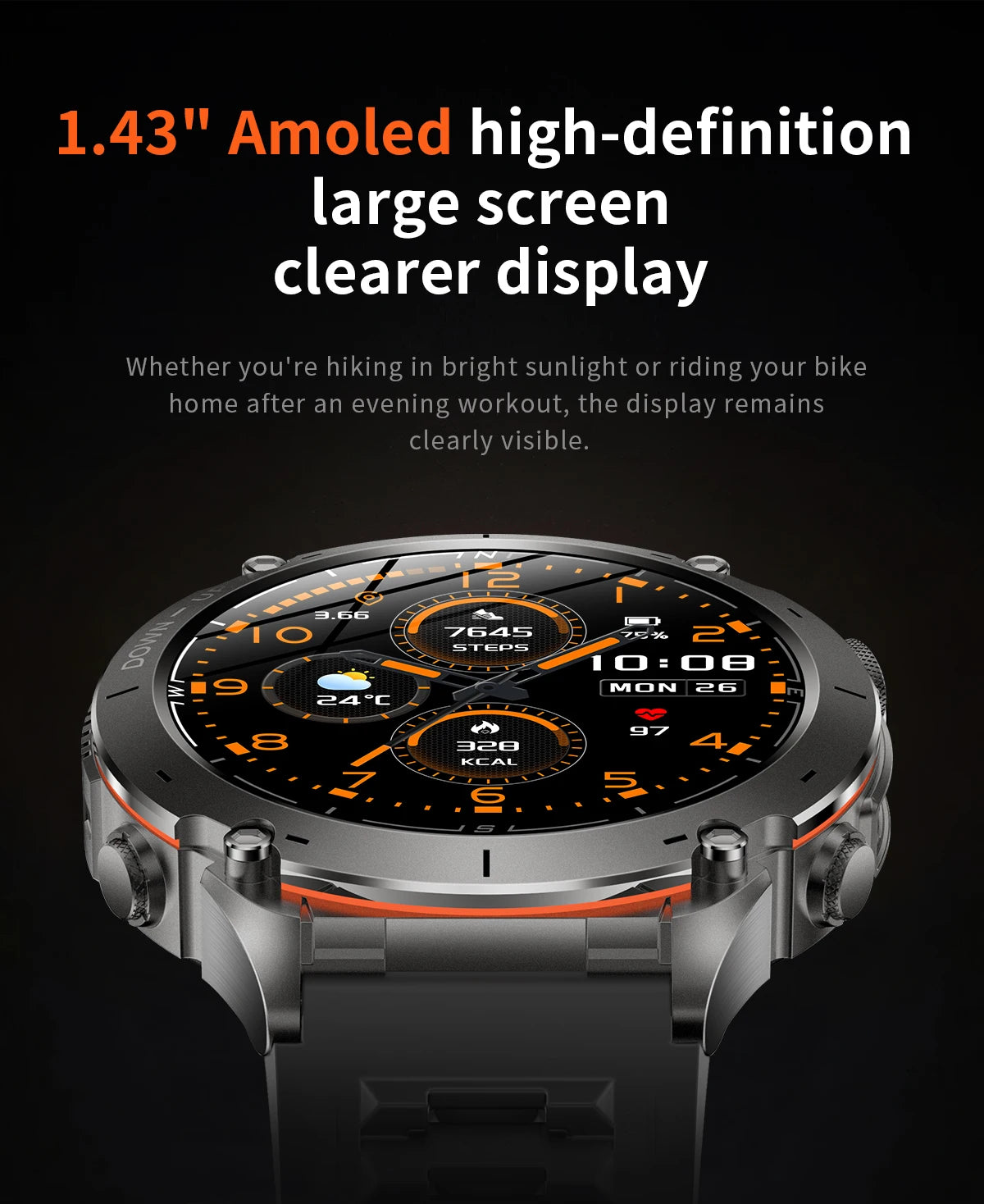 Novo relógio inteligente Xiaomi IOS Ultra GPS 2025, à prova d'água, 10ATM, com bússola GNSS de banda dupla integrada, esportivo militar, masculino, pulseira de natação