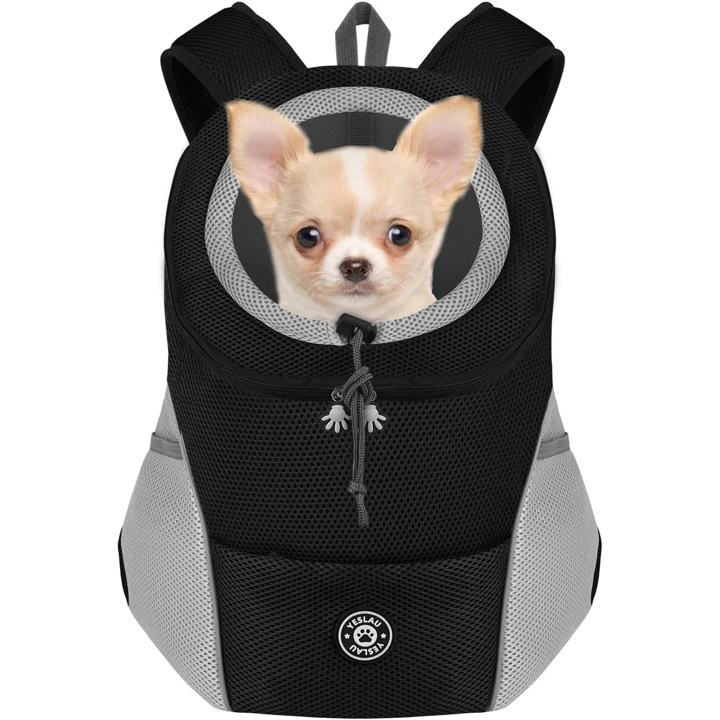 Mochilas para transporte de cães, mochilas confortáveis para cães, bolsas para transporte de filhotes de estimação para ciclismo, caminhadas, camping, bolsa para transporte de cães