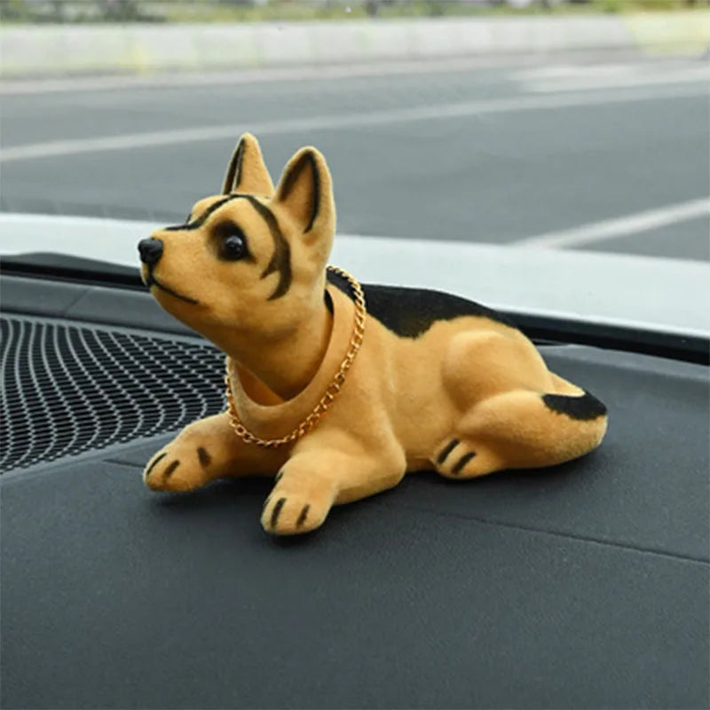 Car Ornaments Doll Husky Beagle St Bernard Shepherd Shake Head Dog Duck Decoration Auto Interior Accessories Cute Creative Gifts