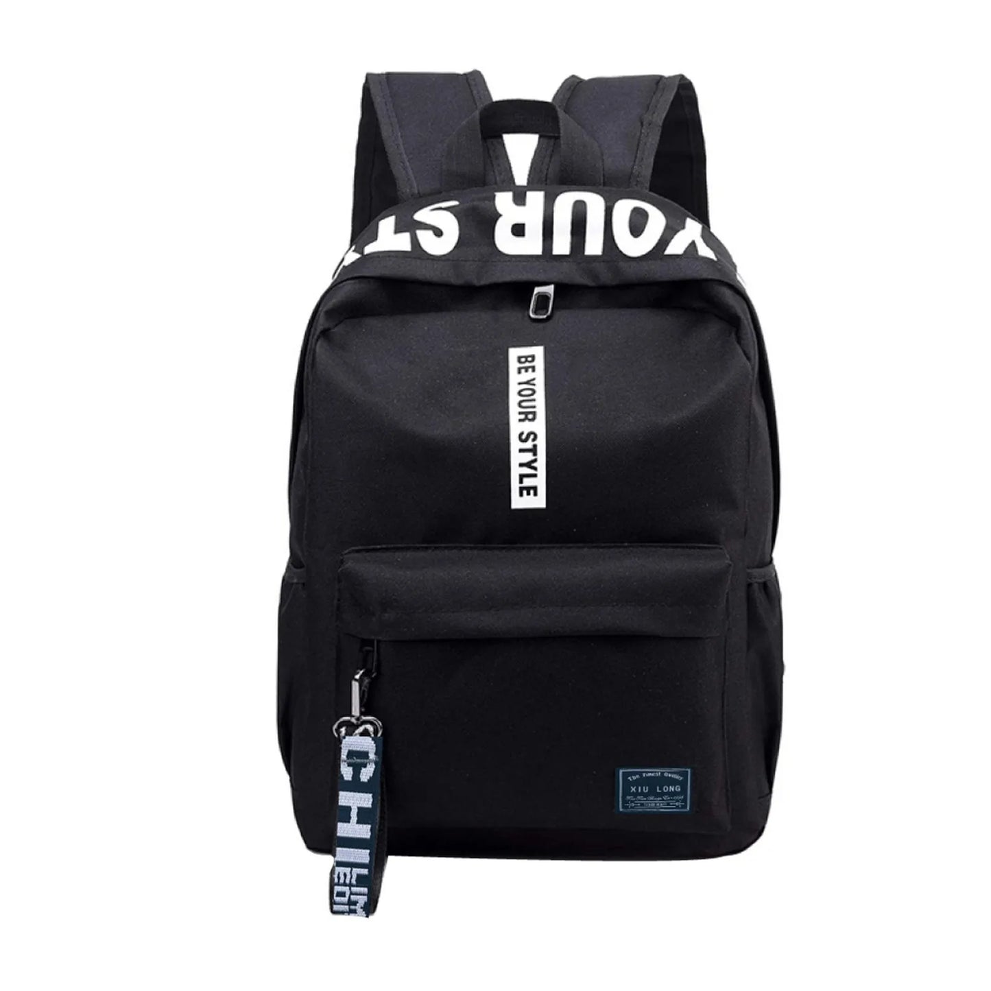 Mochila escolar masculina 2024, mochila preta de nylon, mochila feminina antifurto, mochila casual feminina de viagem, mochila coreana