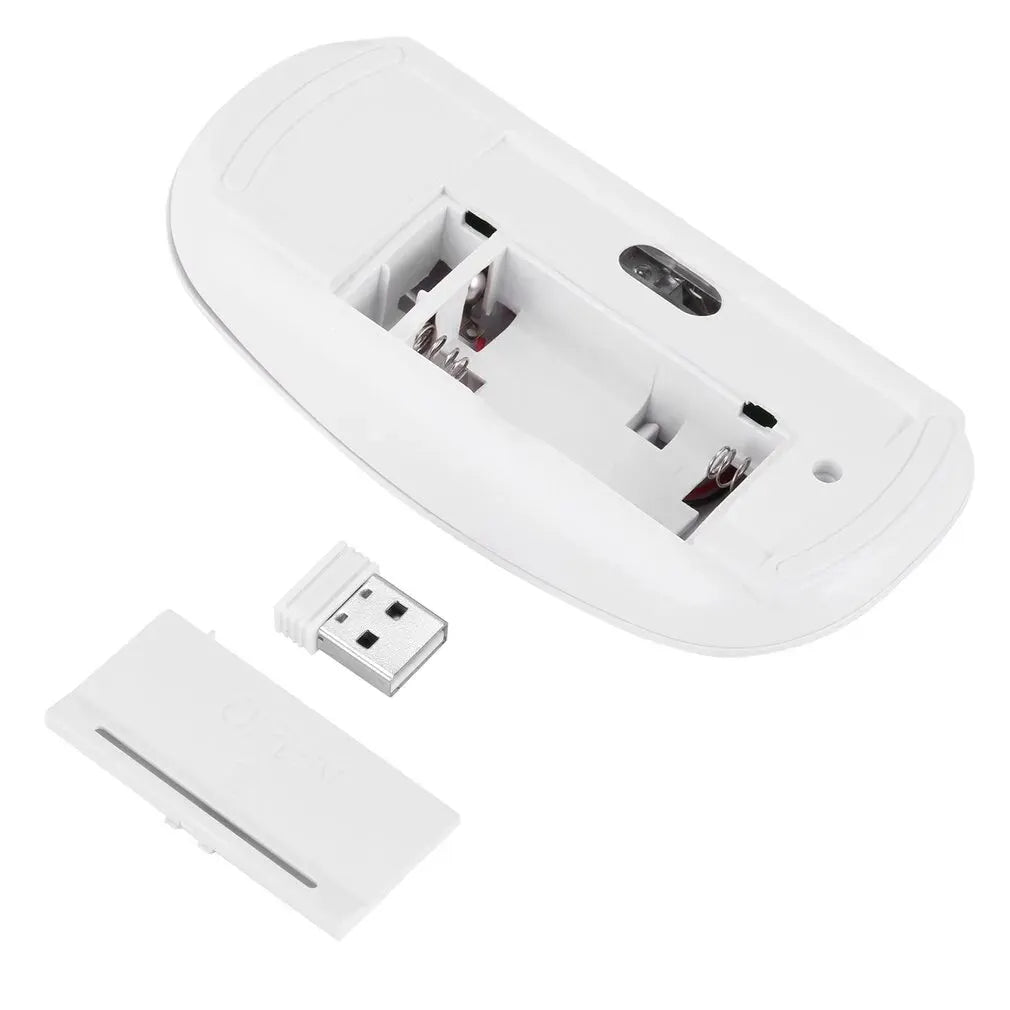 Mouse gamer sem fio, silencioso e mágico, adequado para laptops e tablets, com versões alimentadas por bateria e recarregáveis