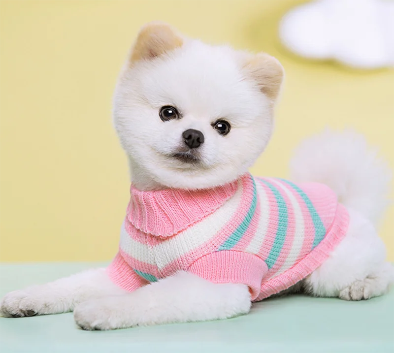 Suéter de malha para cachorro pequeno, suéter em formato de coração para cachorro, chihuahua, schnauzer, roupas quentes para cachorro, inverno para filhotes, gatos e animais de estimação, suprimentos para animais de estimação